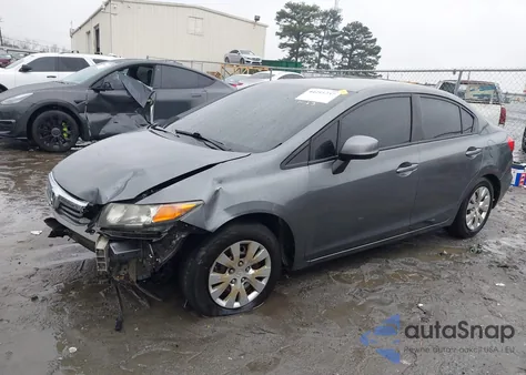 2012 Honda Civic Lx z USA, uszkodzony, nr VIN 19XFB2F56CE093041